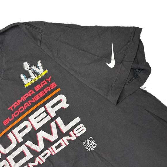 Nike NFL Tampa Bay Buccaneers Super Bowl LV Champions T-Shirt Black XL - Picture 2 of 4